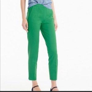 J. Crew Martie Cropped Pant (Green)